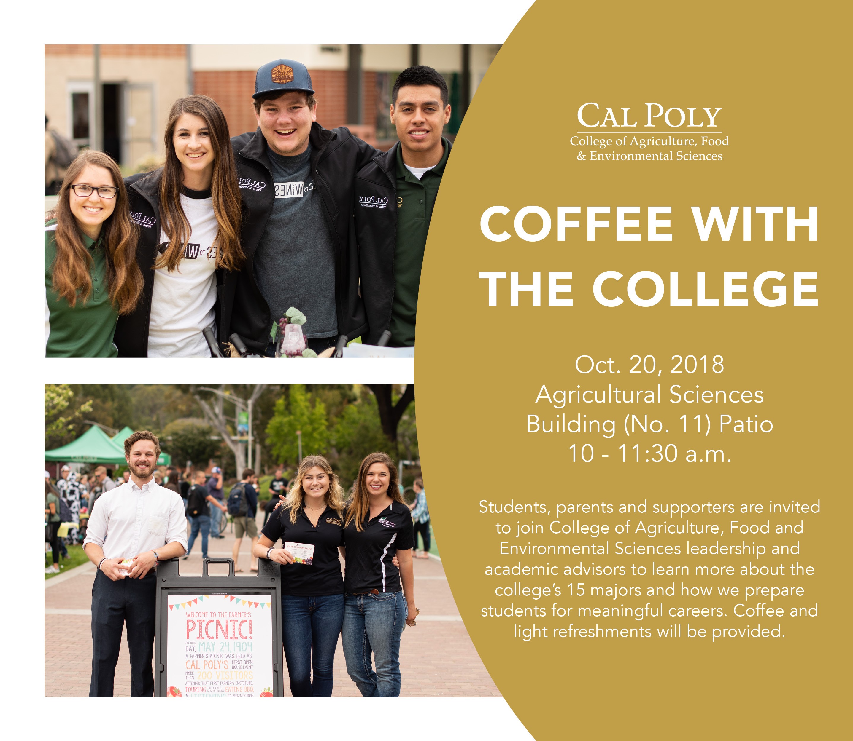 Coffee with the College College of Agriculture, Food and